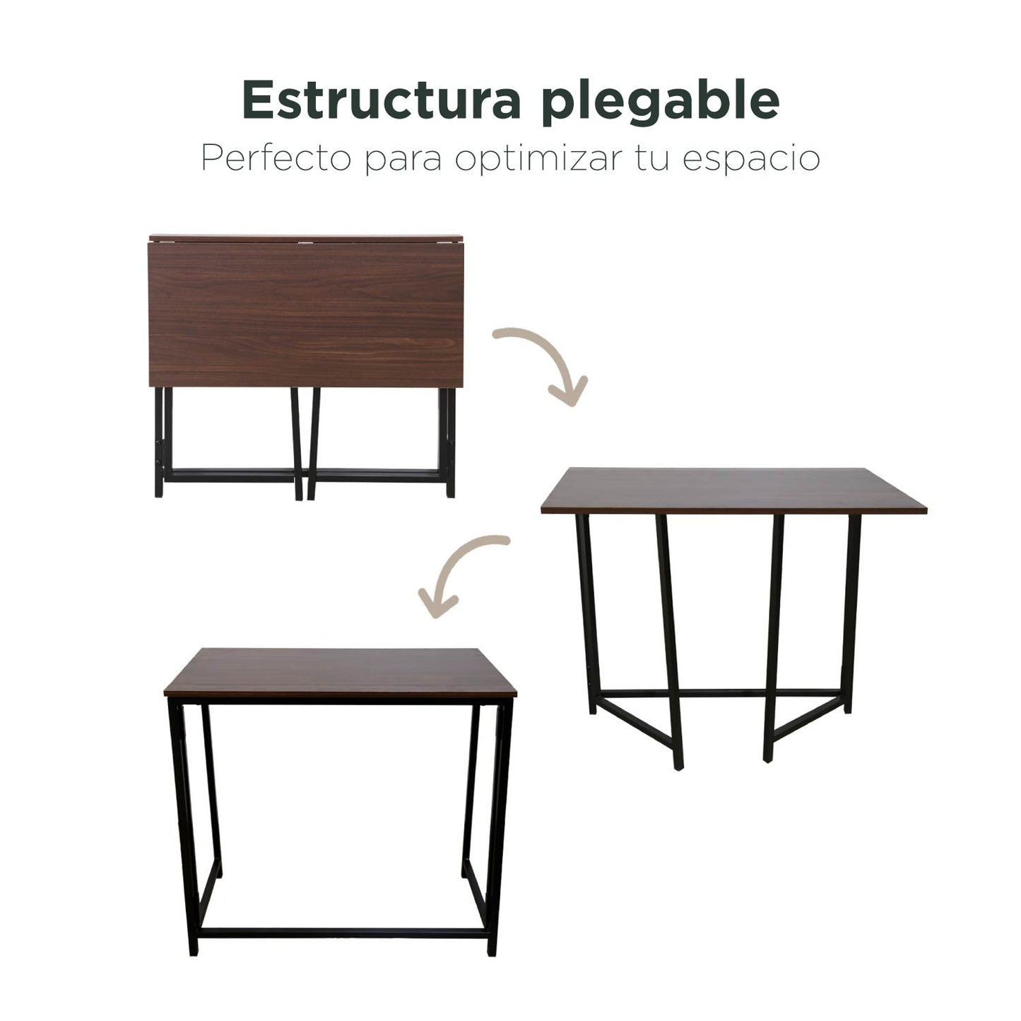 Escritorio Plegable Wengué Café
