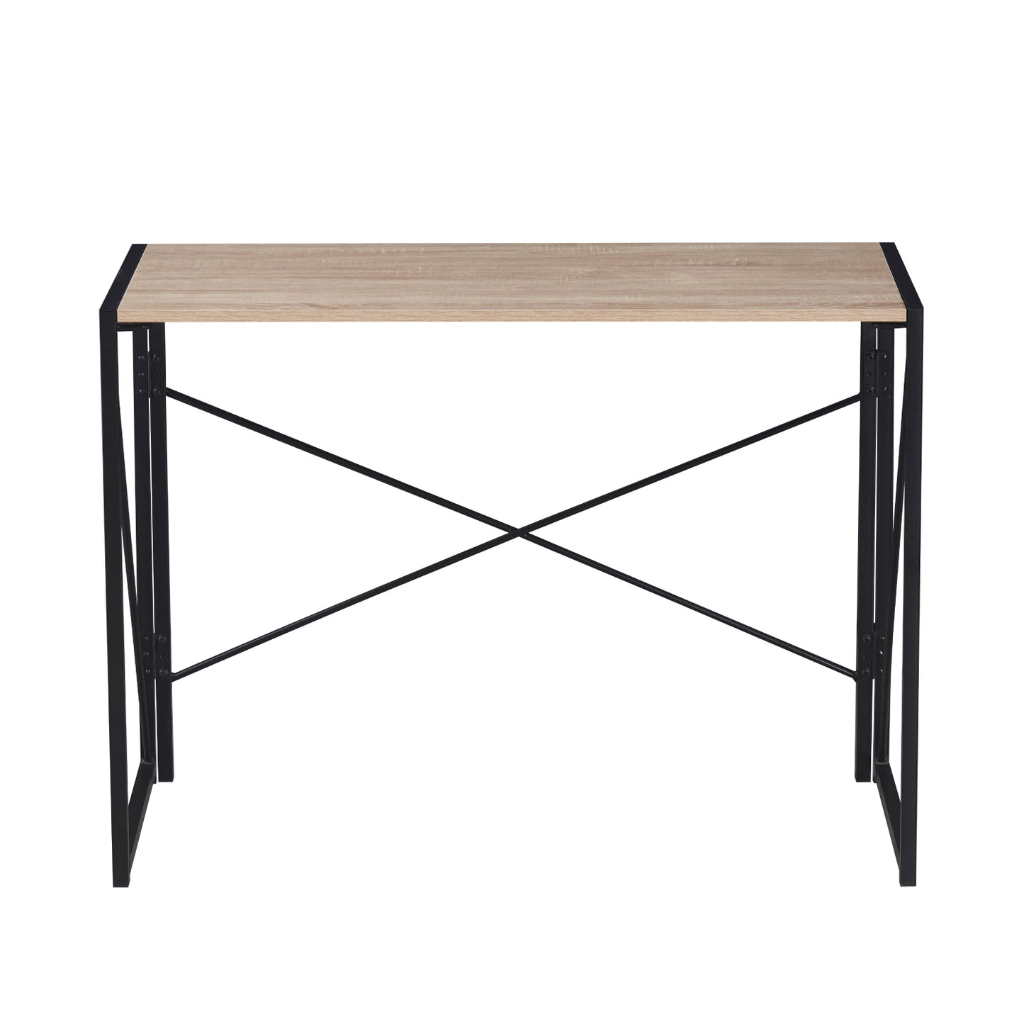 Escritorio Plegable con Base Metálica Negra