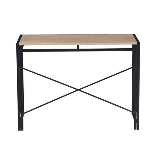 Escritorio Plegable con Base Metálica Negra