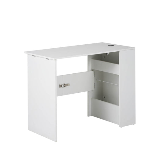 Escritorio Plegable de Melamina Blanco