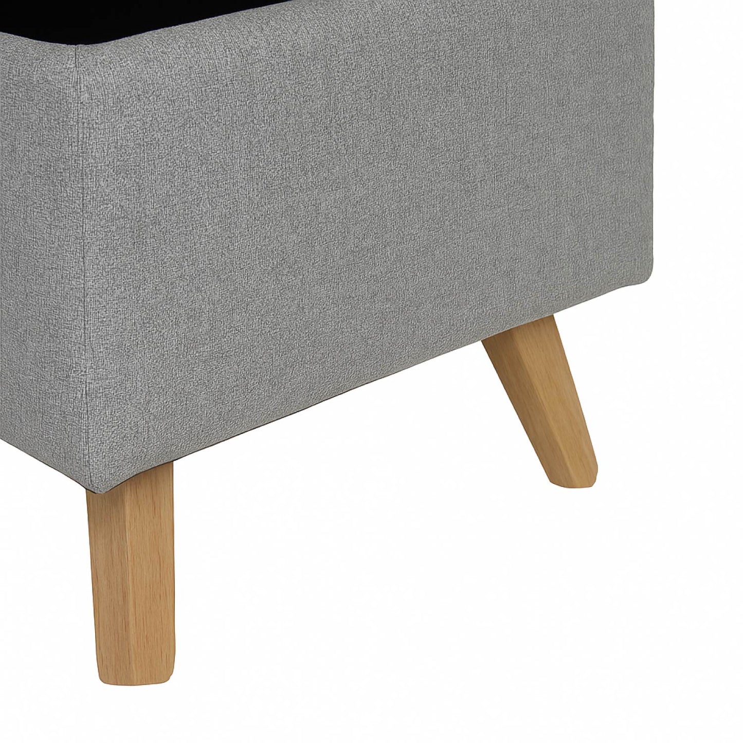 Banco Baul Tapizado Gris