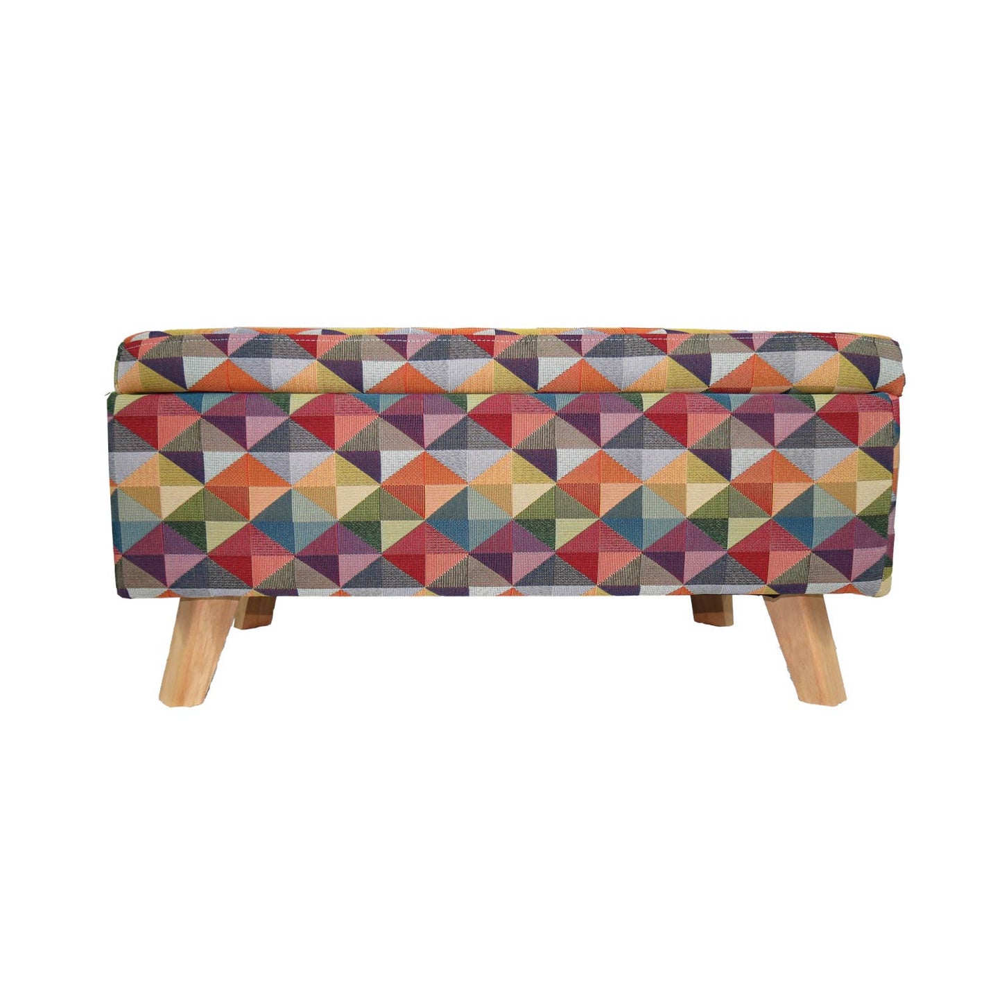 Banco Baul Tapizado Multicolor