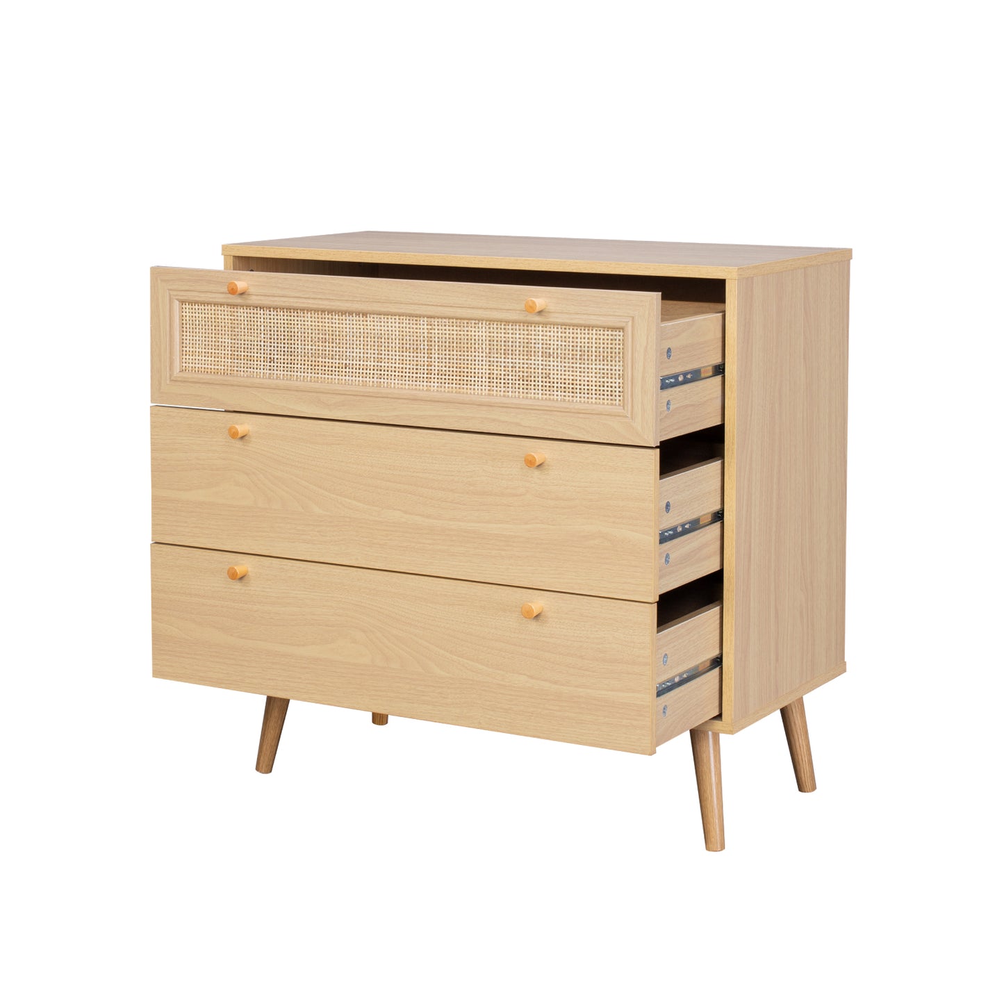 Cómoda Cajonera de 3 Cajones de Ratán