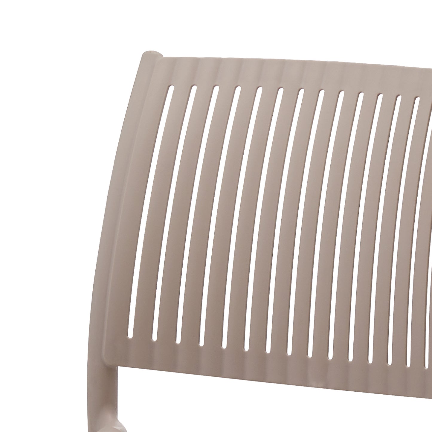 Set 4 Sillas de Comedor Plásticas Varilladas Beige