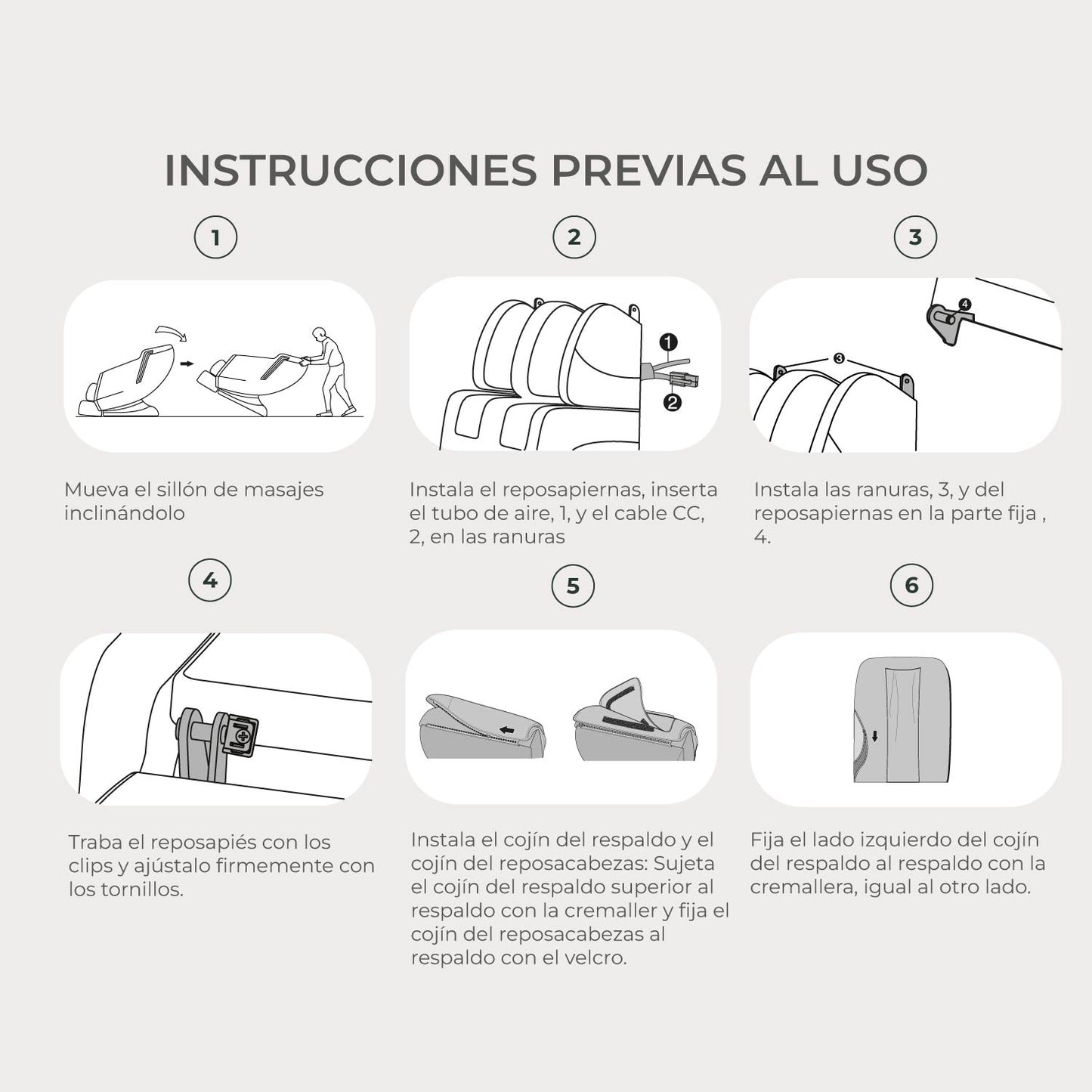 Sillón Masajeador Eléctrico R-3000 Reclinable