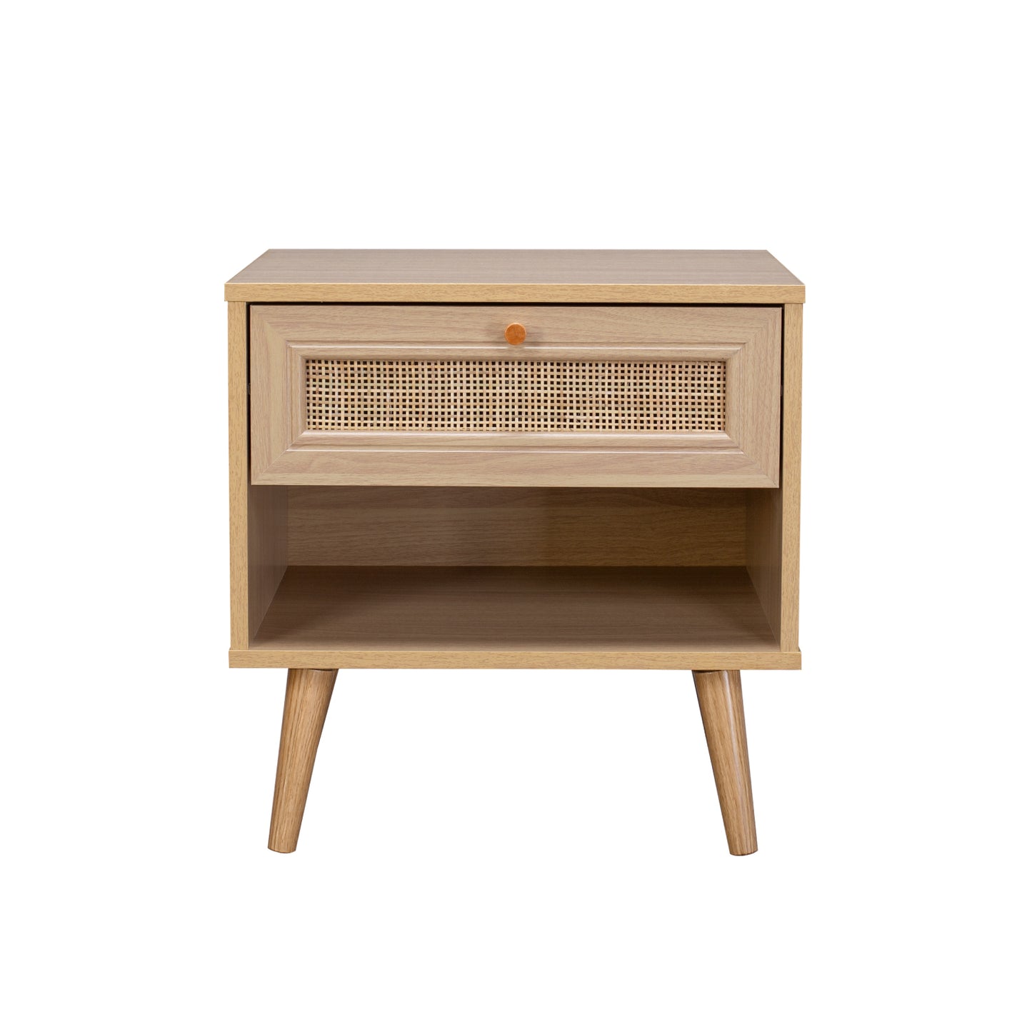 Mesa de Noche Jakarta con Cajón de Ratán