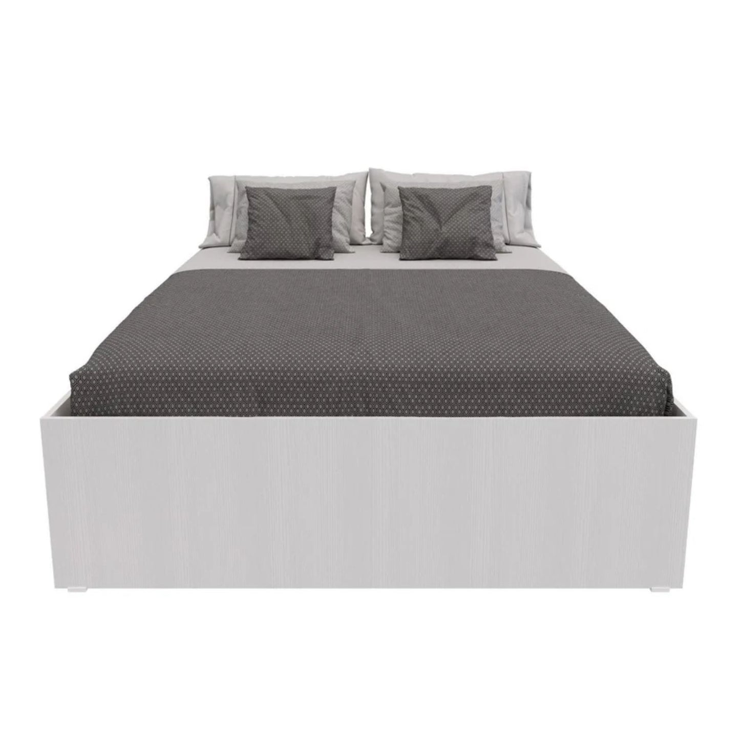 Cama Doble Nórdica Con Cajón Blanco
