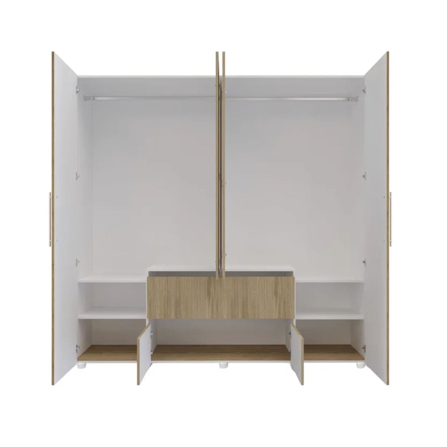 Closet 6 Puertas 120,9x200x49,8 Color Nogal Capri