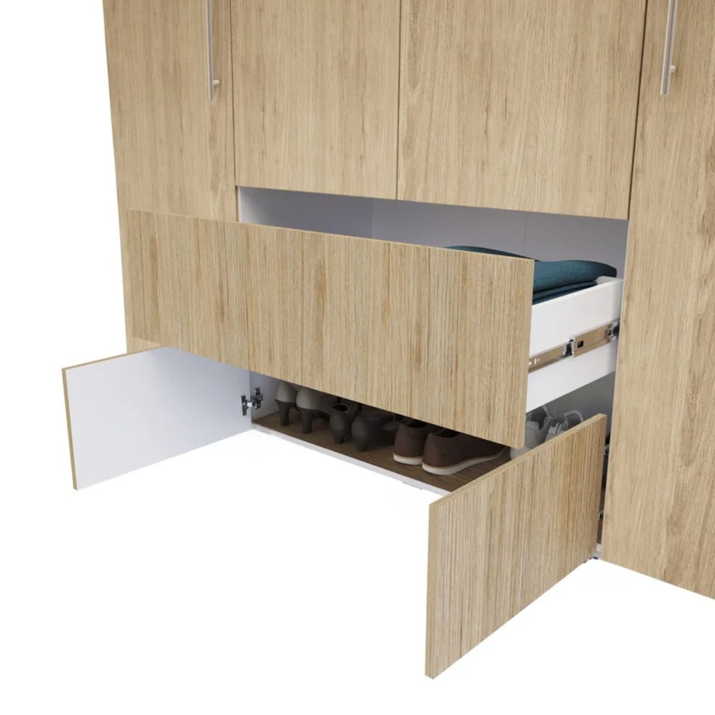 Closet 6 Puertas 120,9x200x49,8 Color Nogal Capri