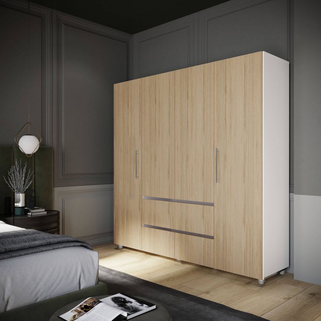 Closet 6 Puertas 120,9x200x49,8 Color Nogal Capri