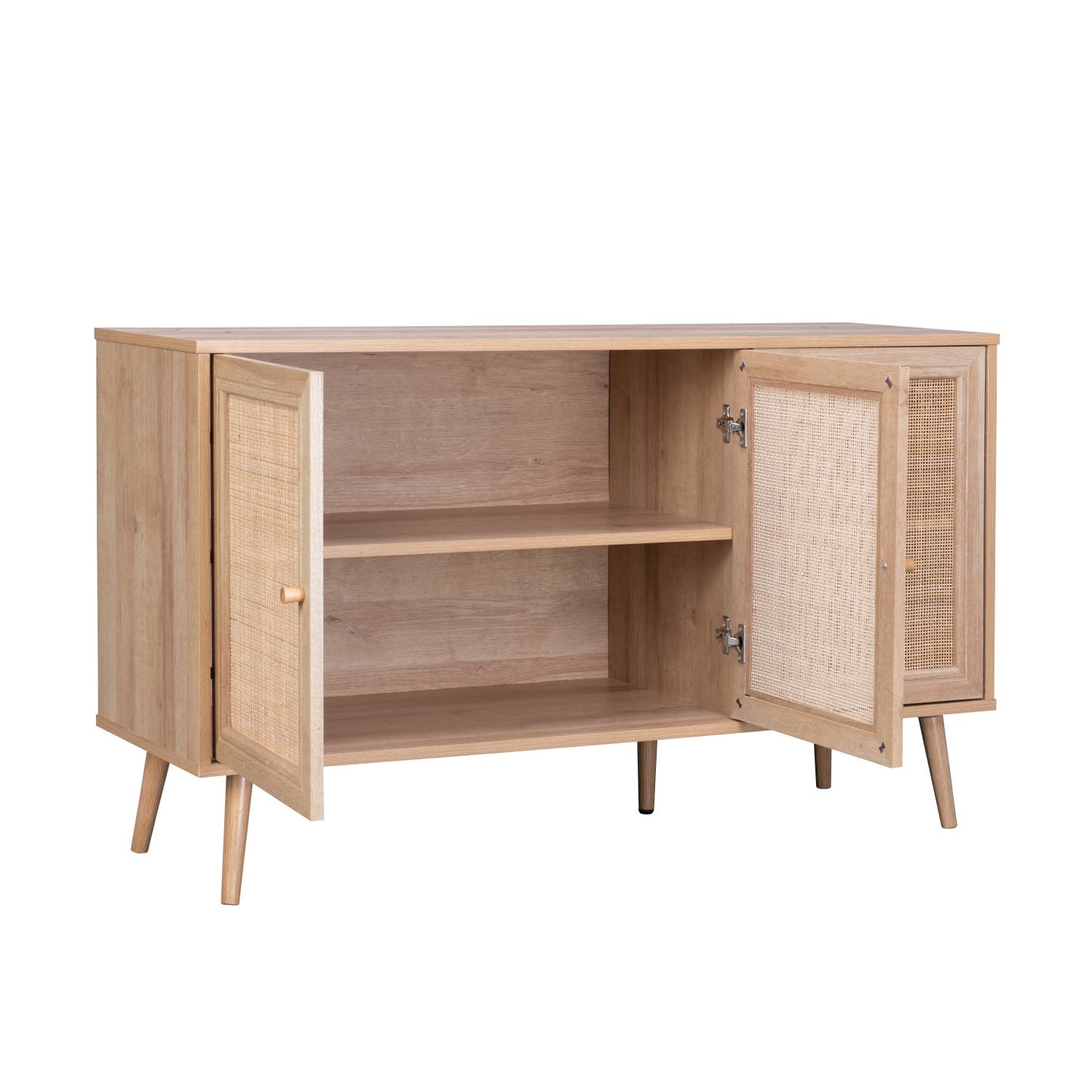 Bifé Vajillero Maui con Puertas de Ratán