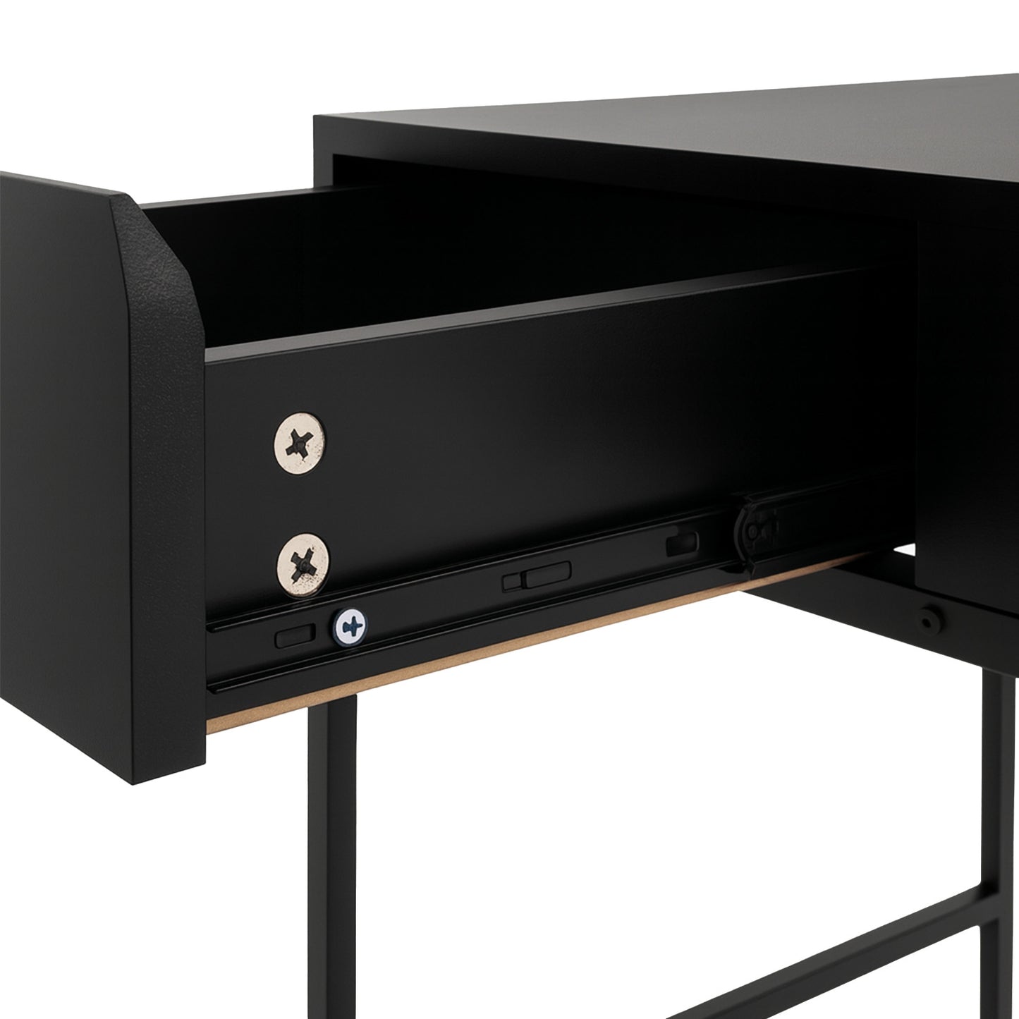 Escritorio Con Cajones Forge Negro