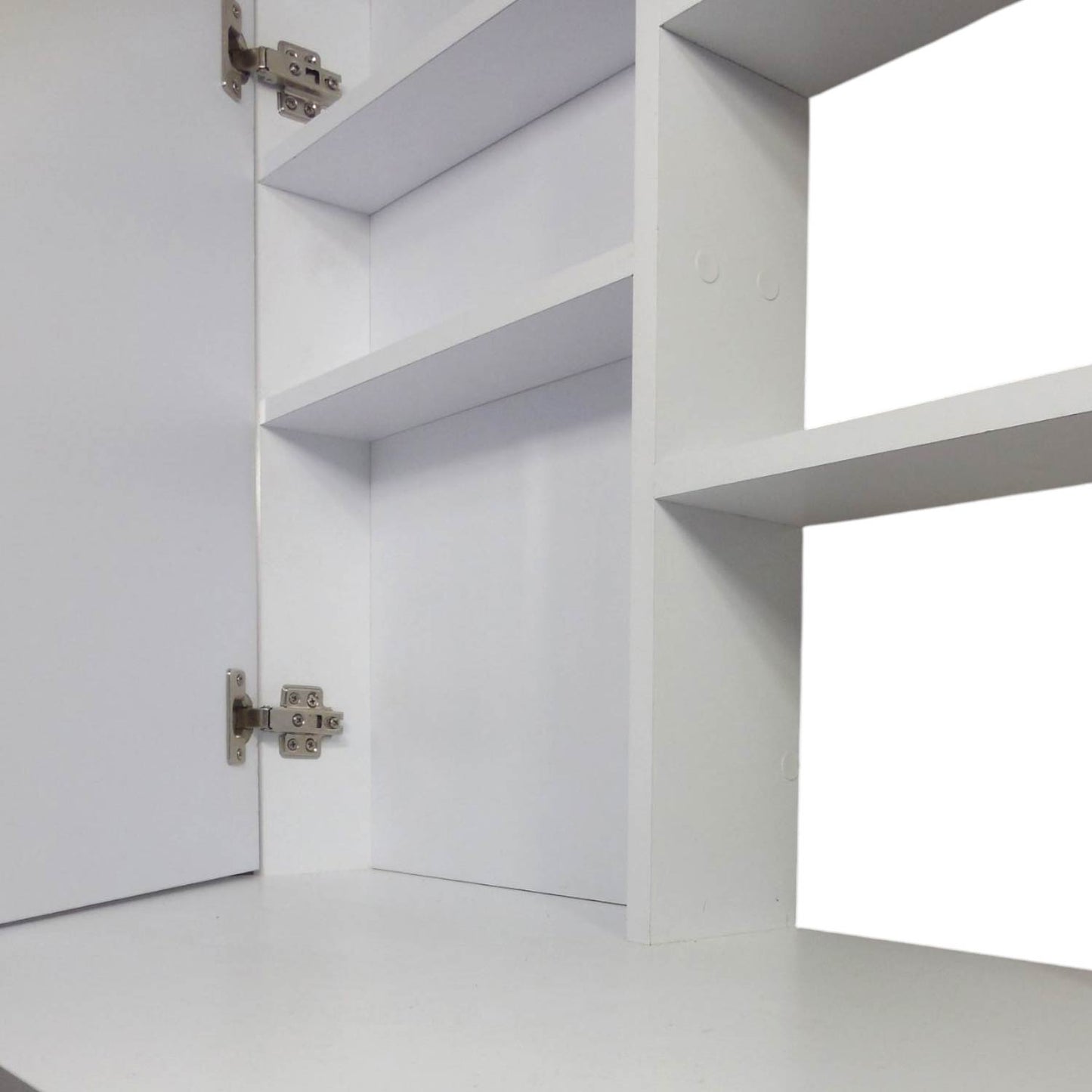 Mueble Tocador Con Espejo Blanco