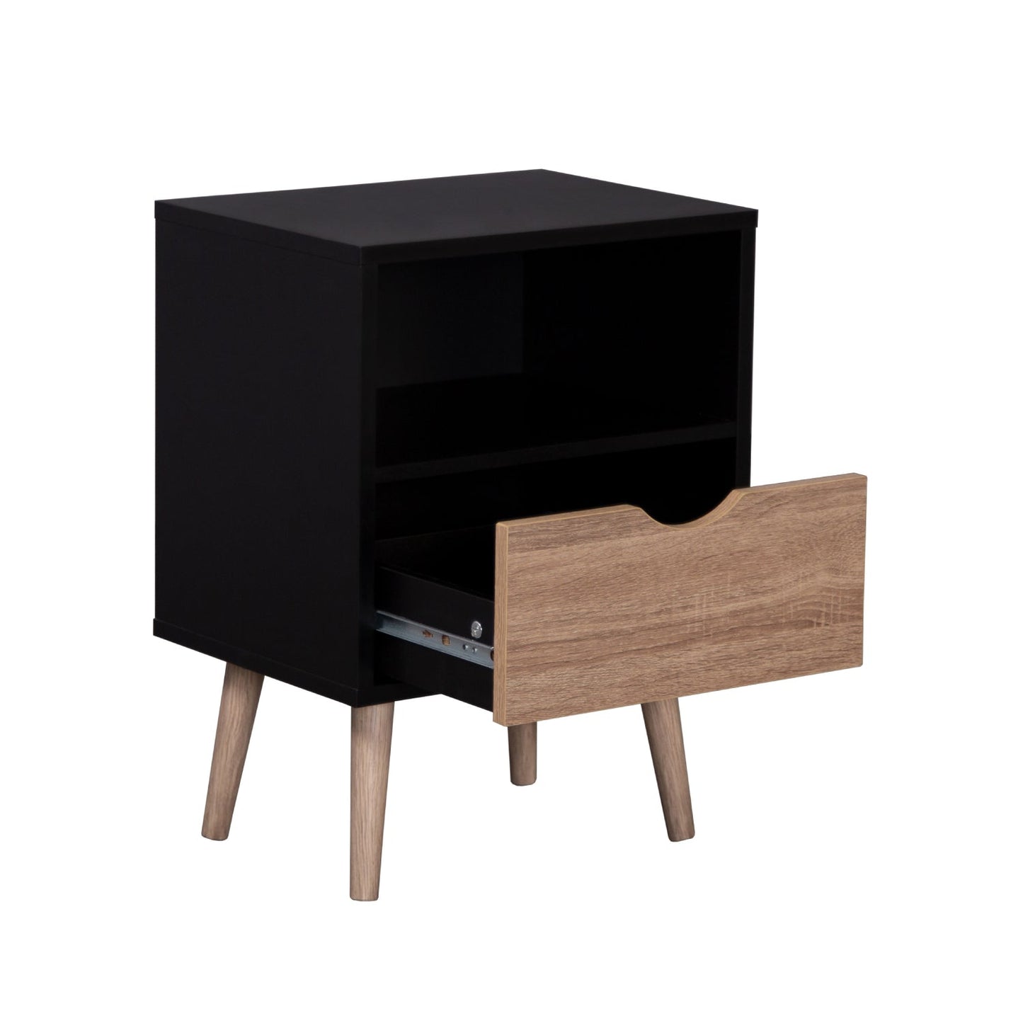 Mesa de Noche Tromso-Black Nórdica