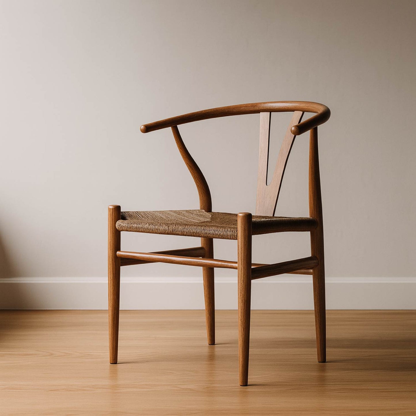Set 2 Sillas de Comedor Makati Estilo Wishbone