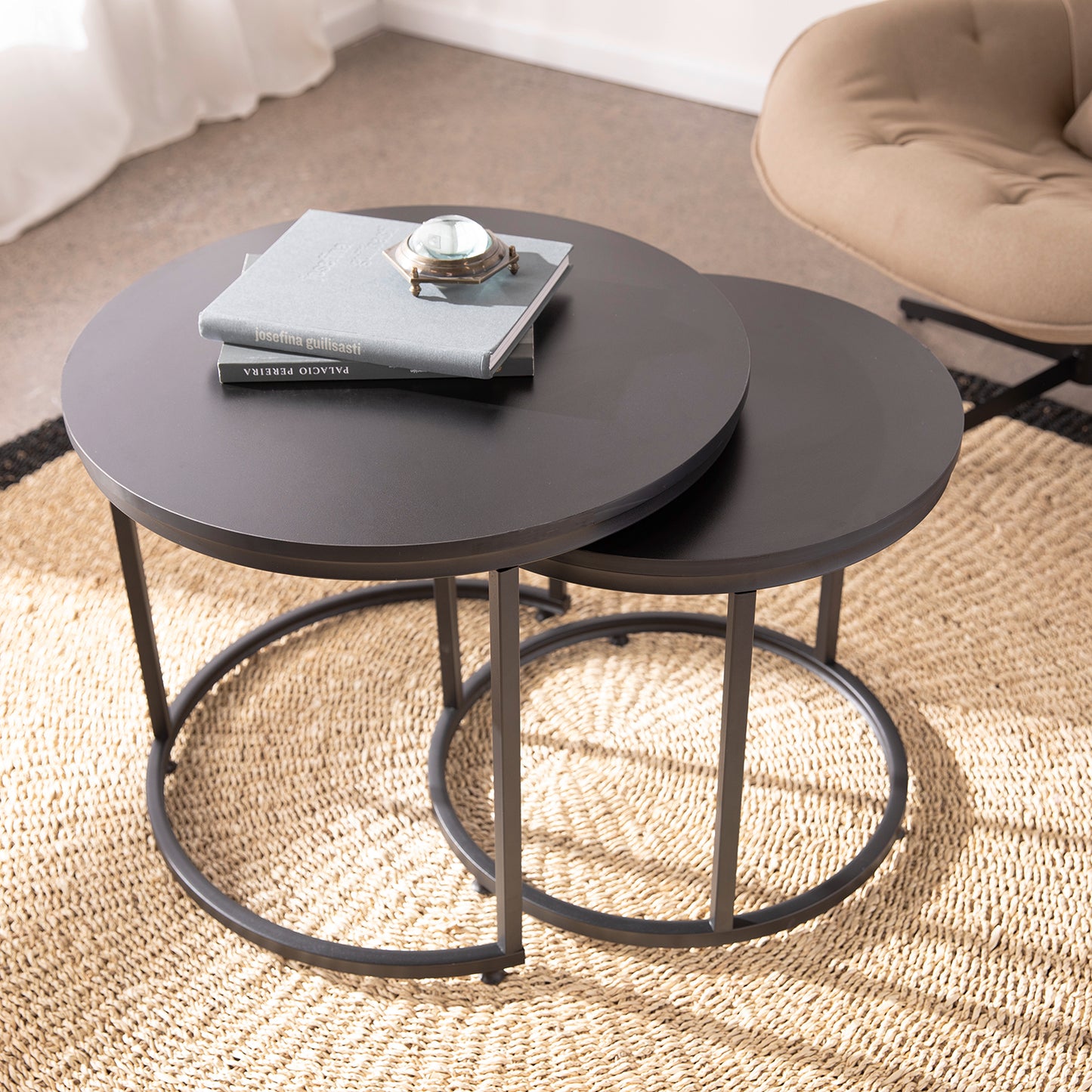 Set de Mesas de Centro Core Negras