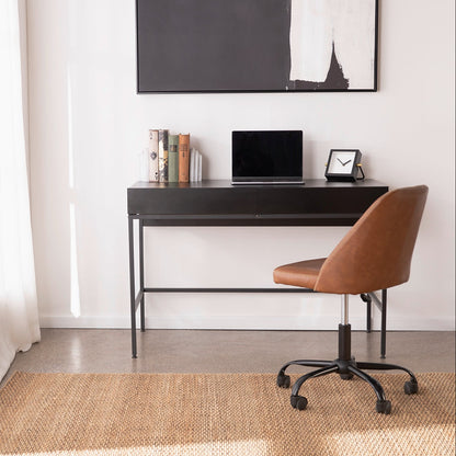 Escritorio Con Cajones Forge Negro