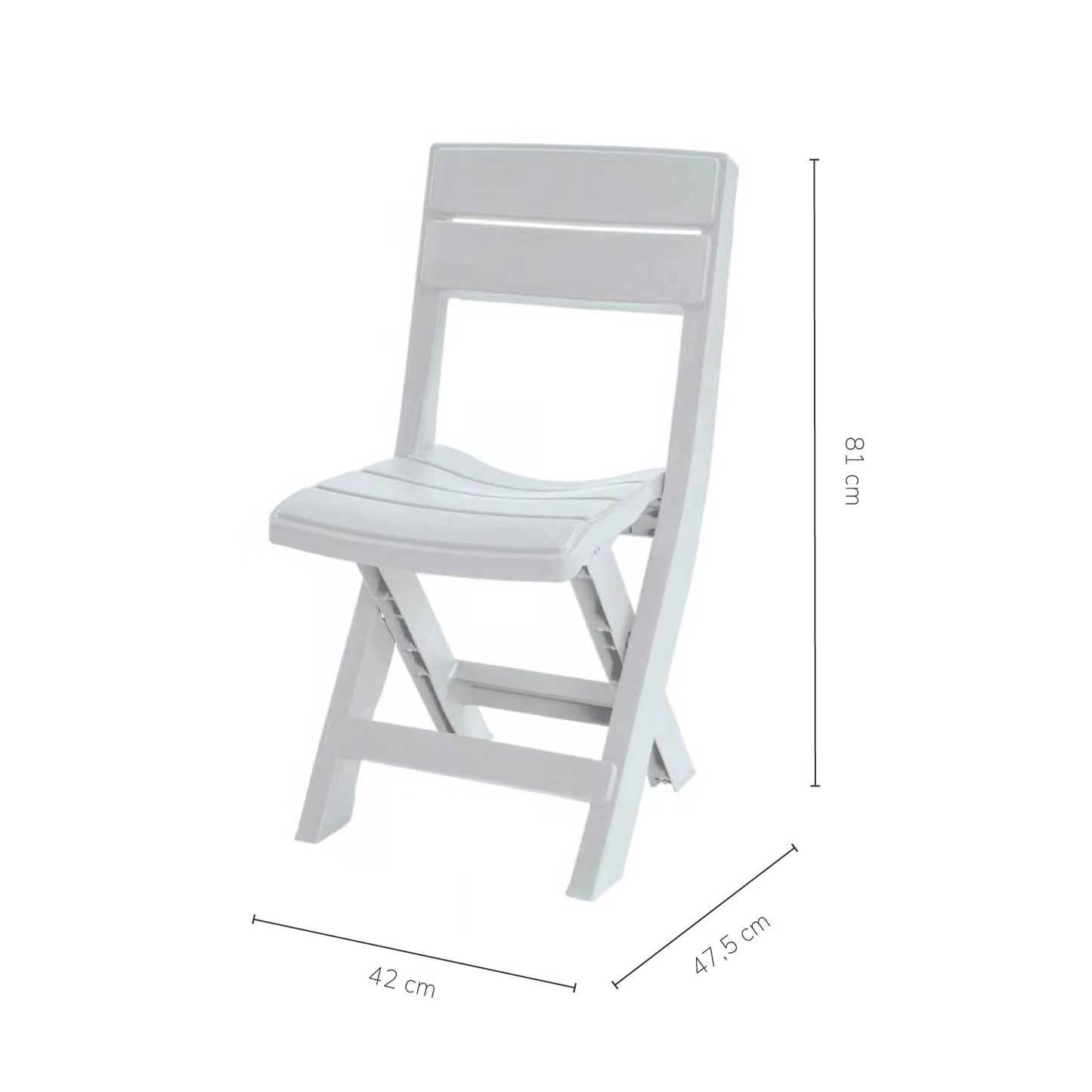 Silla Auxiliar Plegable Luma Gris