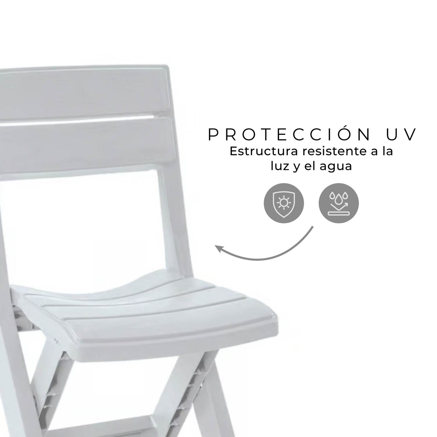 Silla Auxiliar Plegable Luma Gris