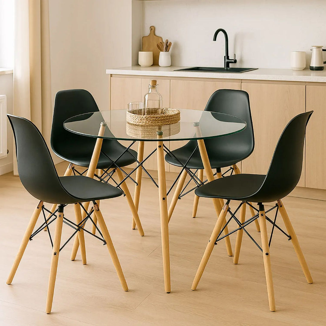 Silla de Comedor Eames Negra