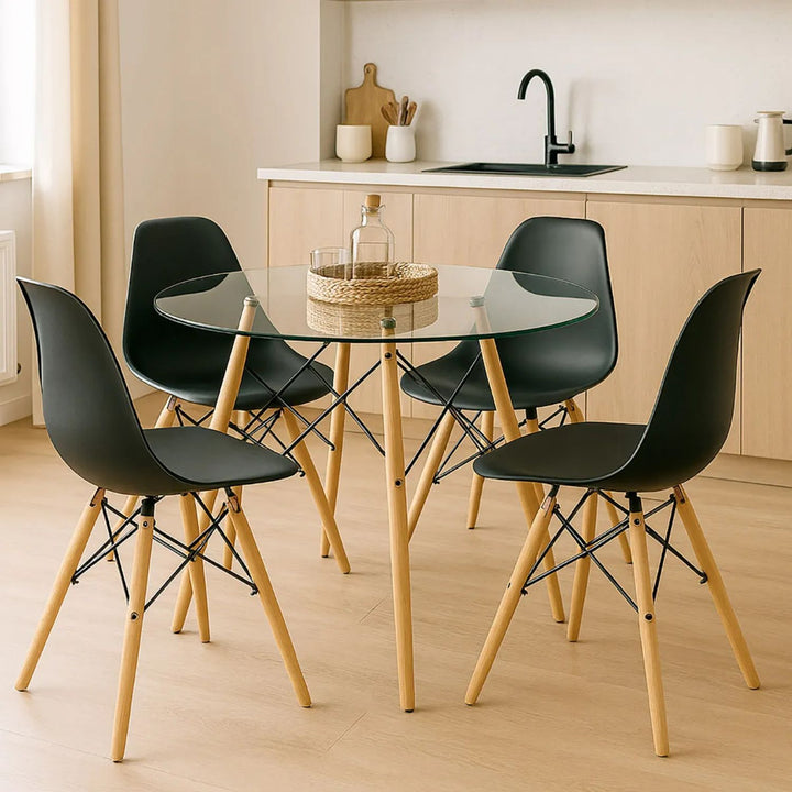 Silla de Comedor Eames Negra