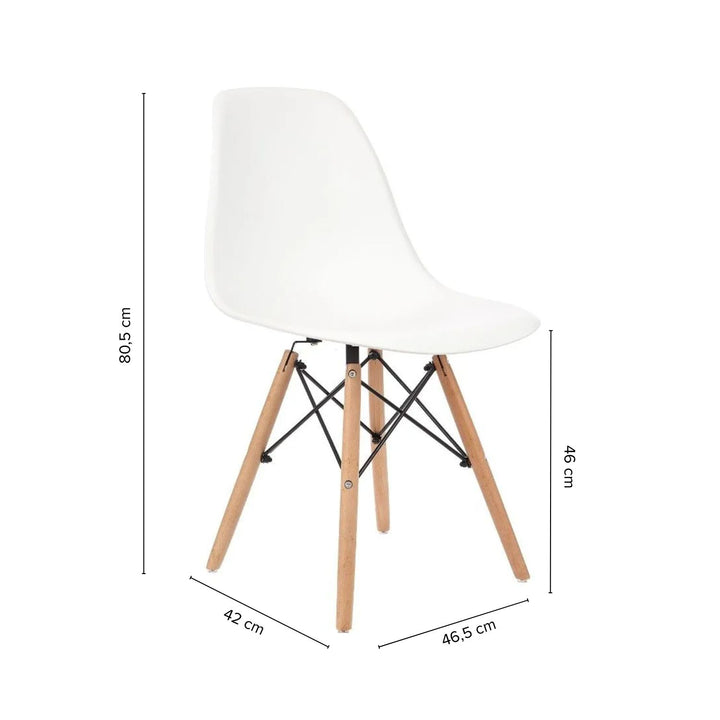 Silla de Comedor Eames Color Blanco