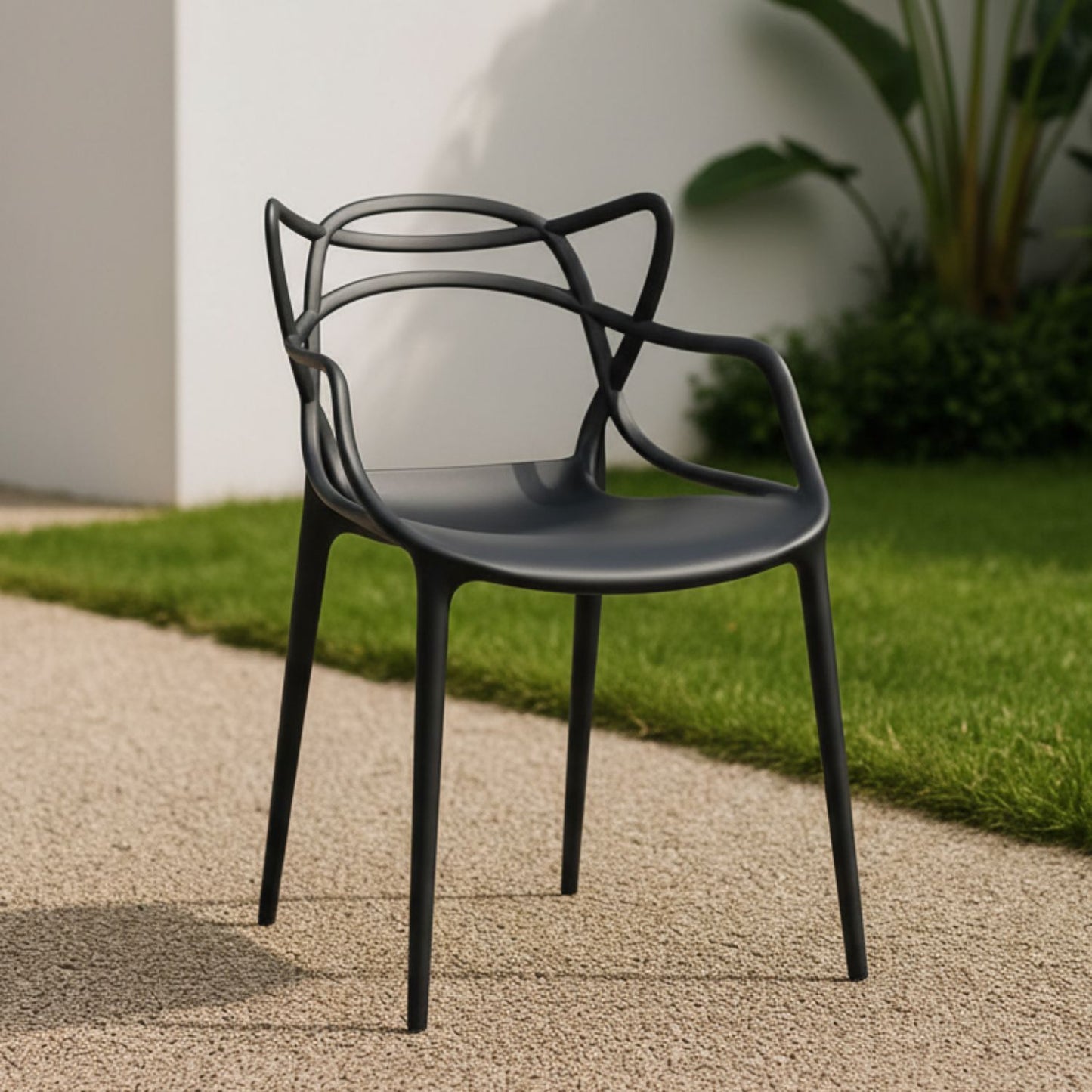 Silla Plástica Sidney Negra