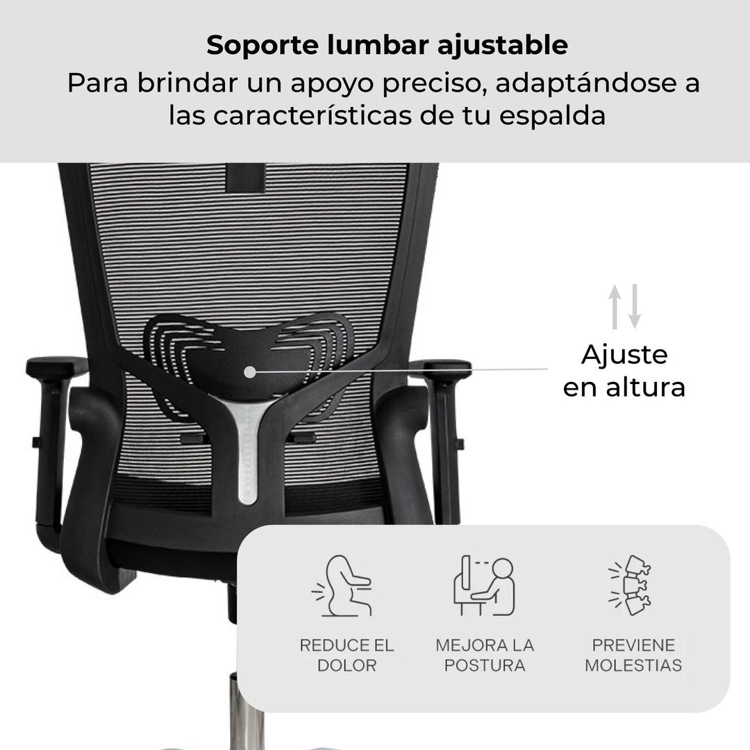 Silla de Oficina Presidente Delphi 1 Premium