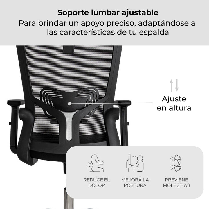 Silla de Oficina Presidente Delphi 1 Premium