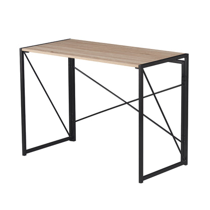 Escritorio Plegable con Base Metálica Negra