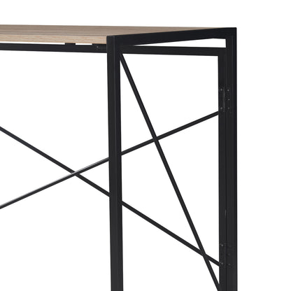 Escritorio Plegable con Base Metálica Negra