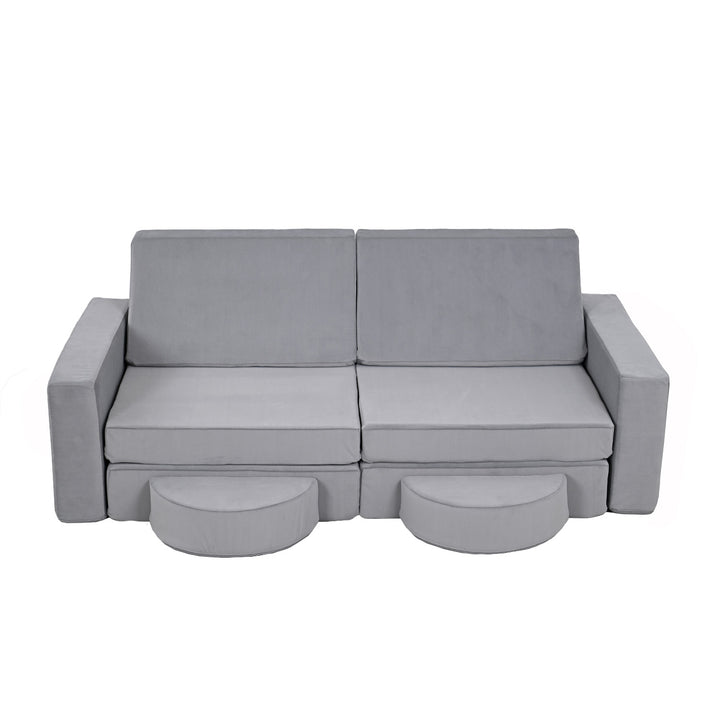 Sofá Modular Lúdico Para Niños Alva Gris