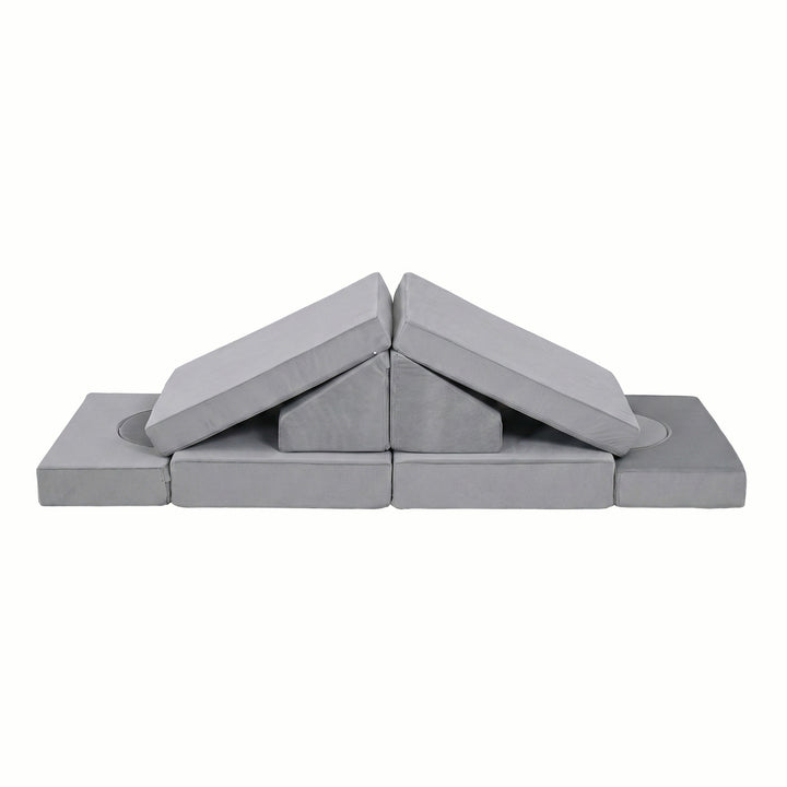 Sofá Modular Lúdico Para Niños Alva Gris