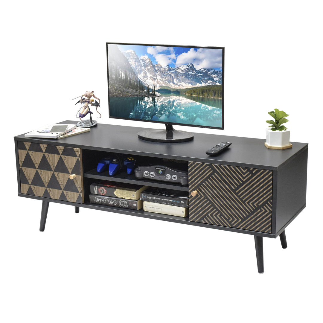 Sala Mundial - Rack TV Corintio Negro + Mesa Core