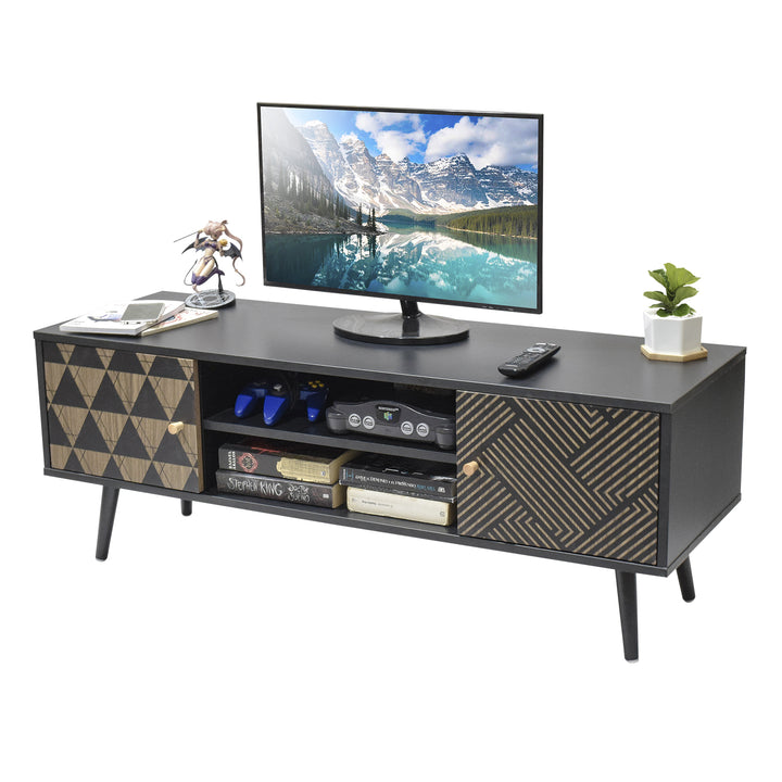 Sala Mundial - Rack TV Corintio Negro + Mesa Core