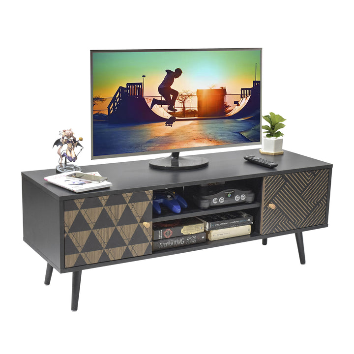 Sala Mundial - Rack TV Corintio Negro + Mesa Core
