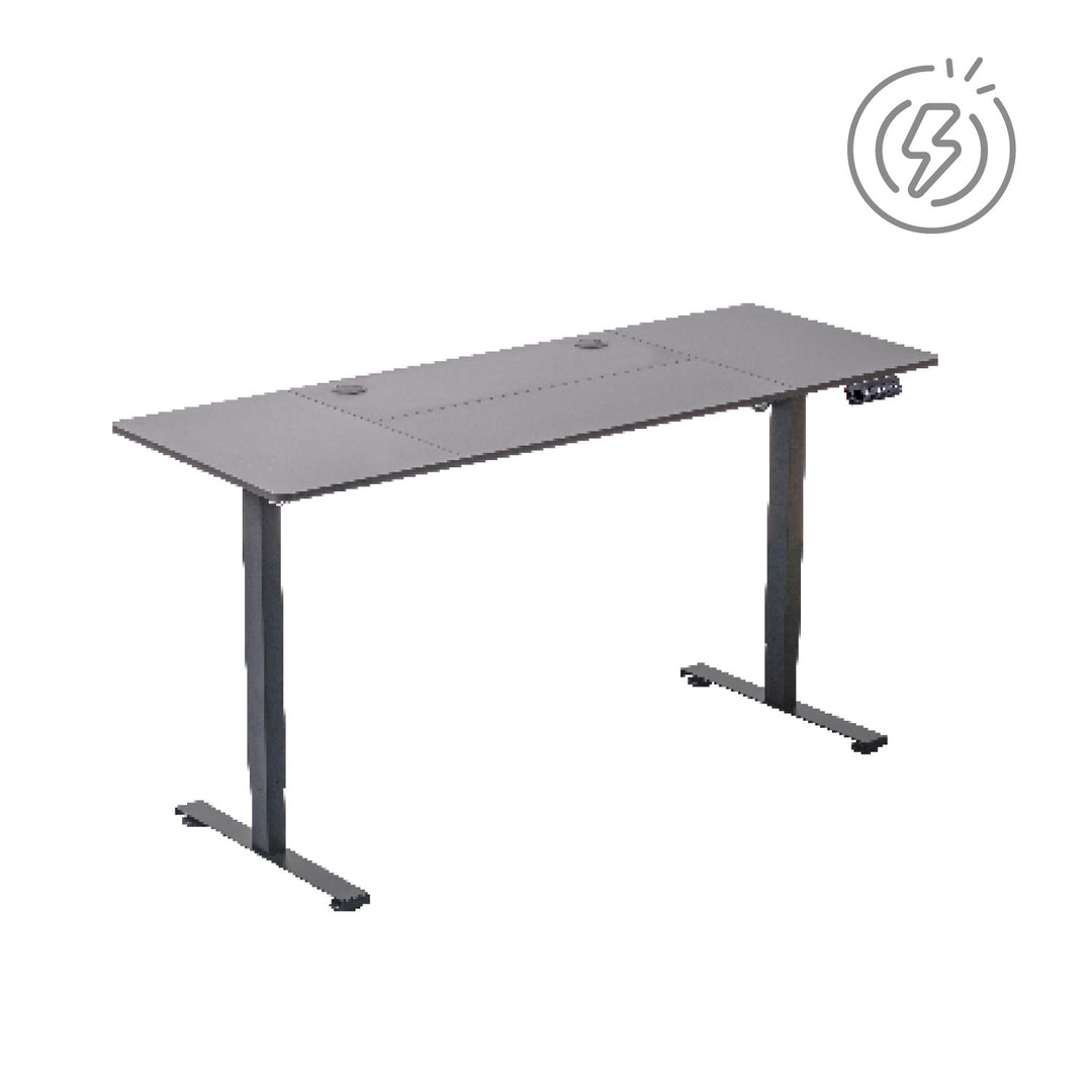 Escritorio Eléctrico Ajustable Con Rodachinas Negro