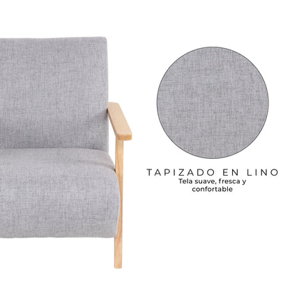 Sillon Individual Althea Gris