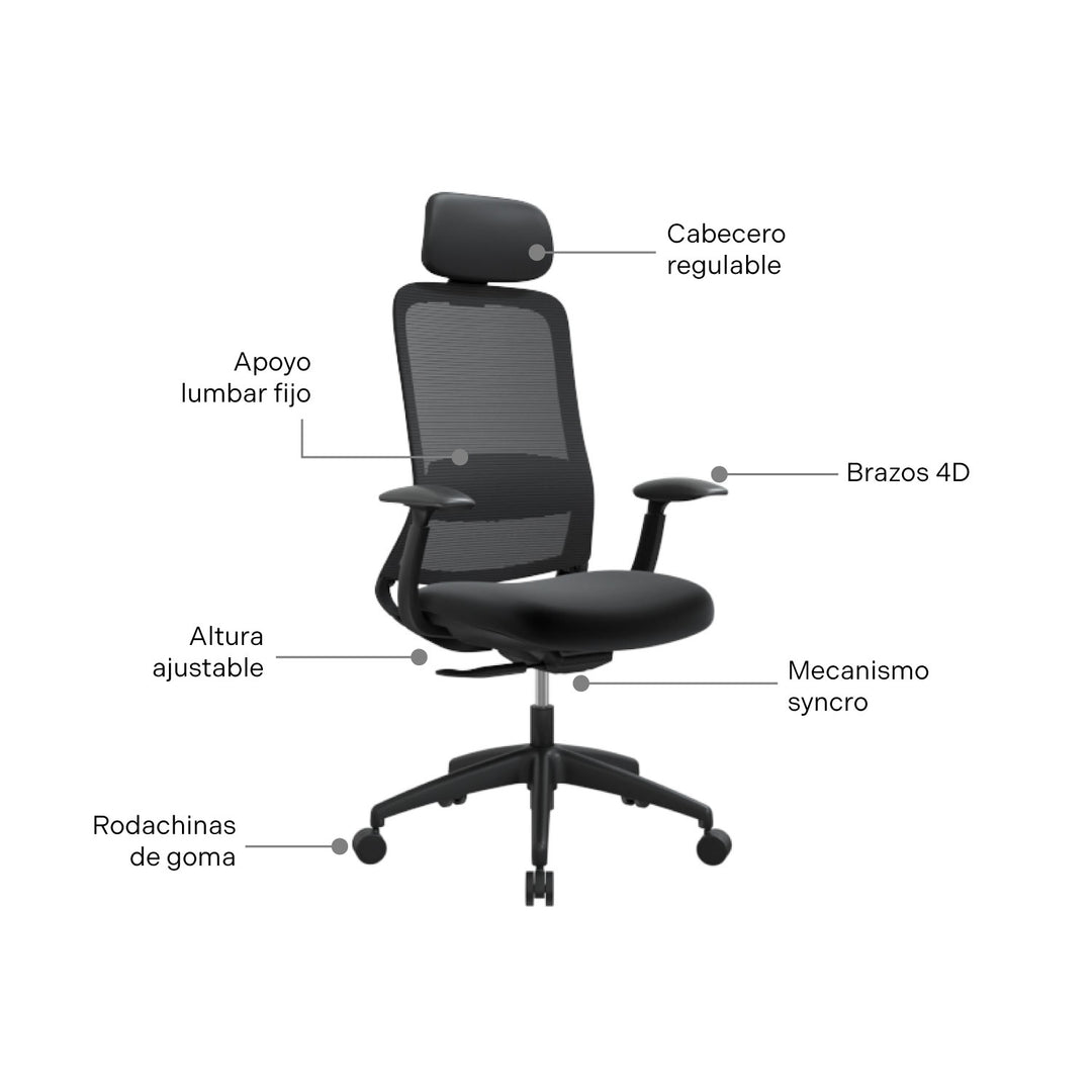 Silla de Oficina Presidente Orve
