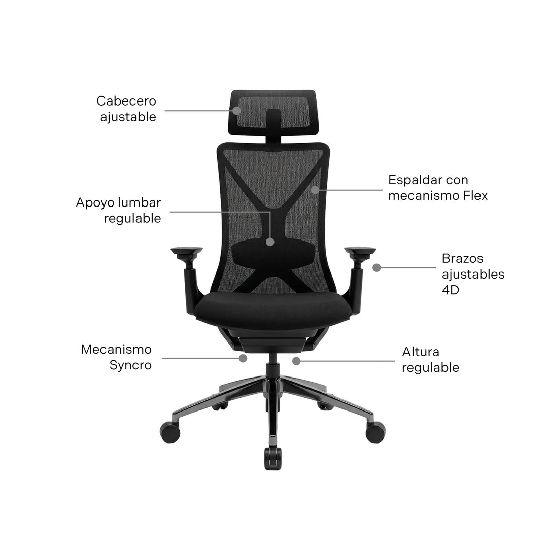 Silla de Oficina Presidente Flex