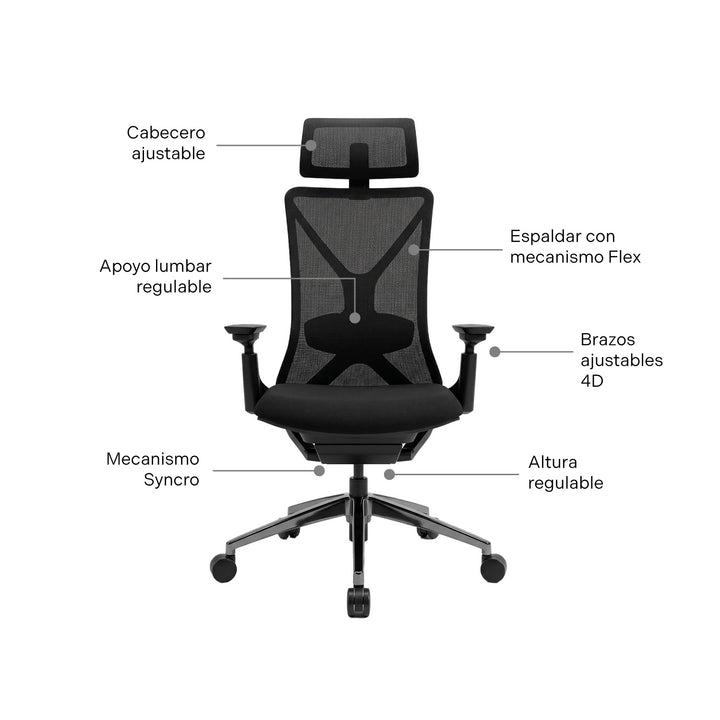 Silla de Oficina Presidente Flex