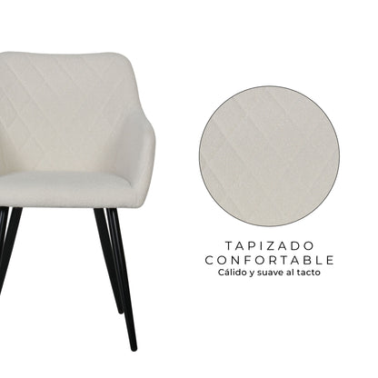 Set 2 Sillas de Comedor Landen