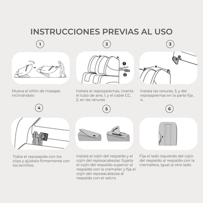 Sillón Masajeador Eléctrico R-3000 Reclinable