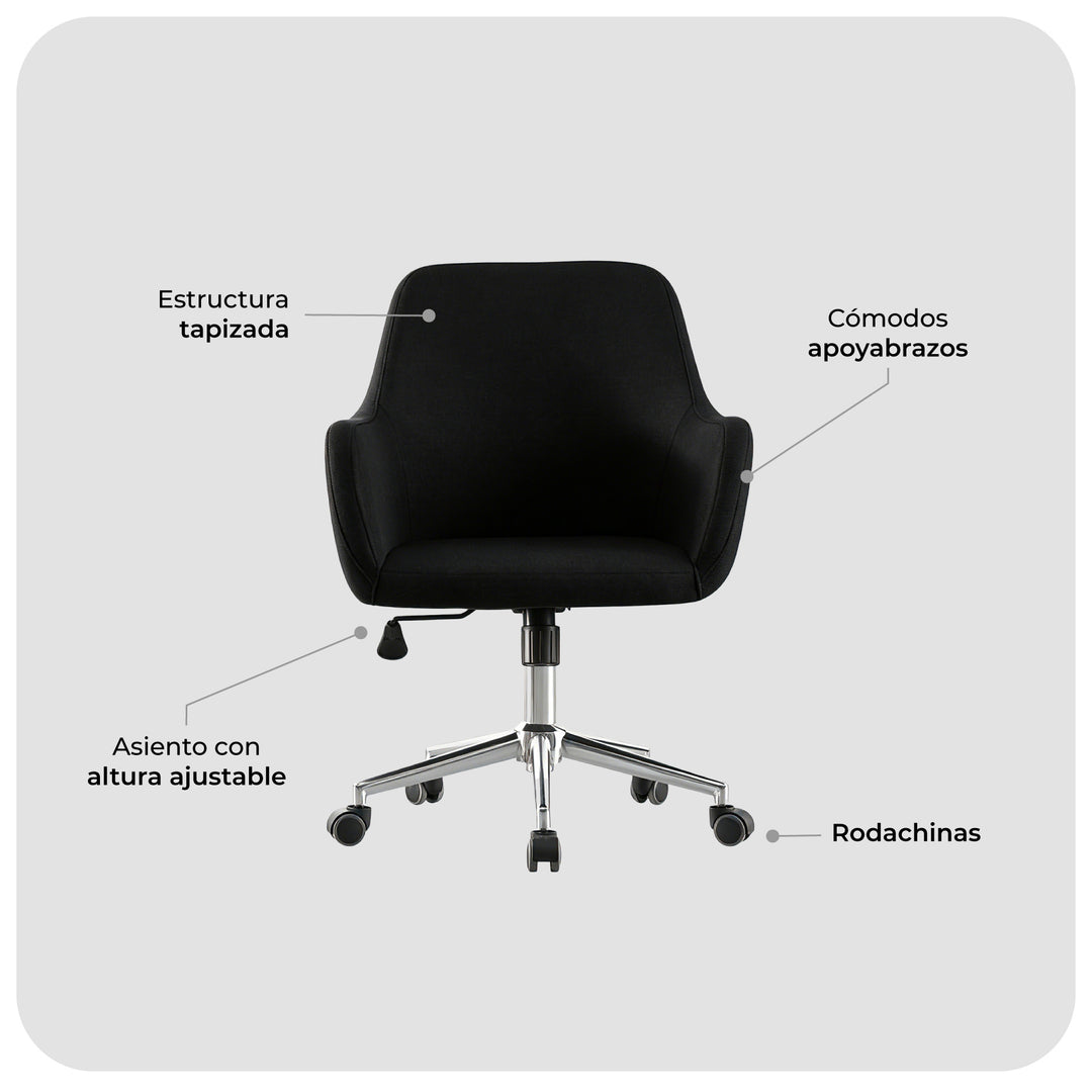 Silla de Oficina Magnolia Negra