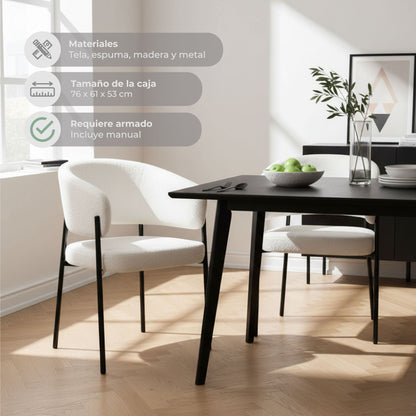 Set 2 Sillas de Comedor Arlon