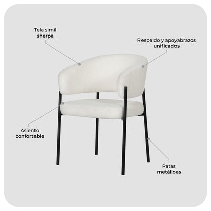 Set 2 Sillas de Comedor Arlon