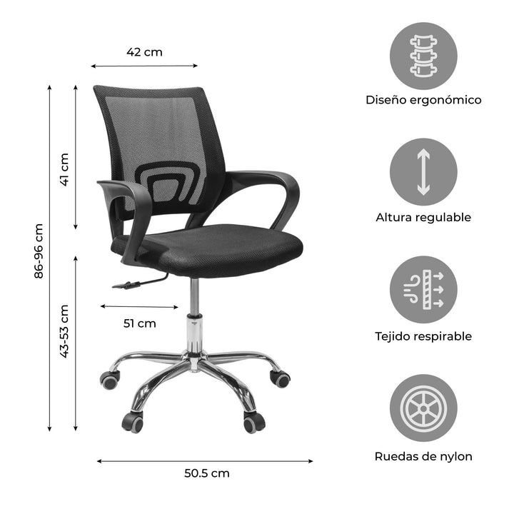 Silla de Oficina Mesh