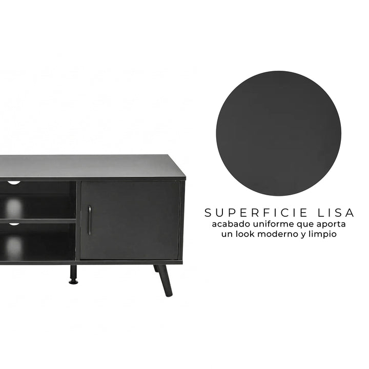 Sala Mundial - Rack TV Lucca Negro + Sillón Azalia