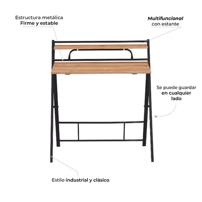 Escritorio Plegable Tripoli Negro