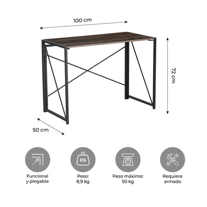 Escritorio Plegable Walnut Café
